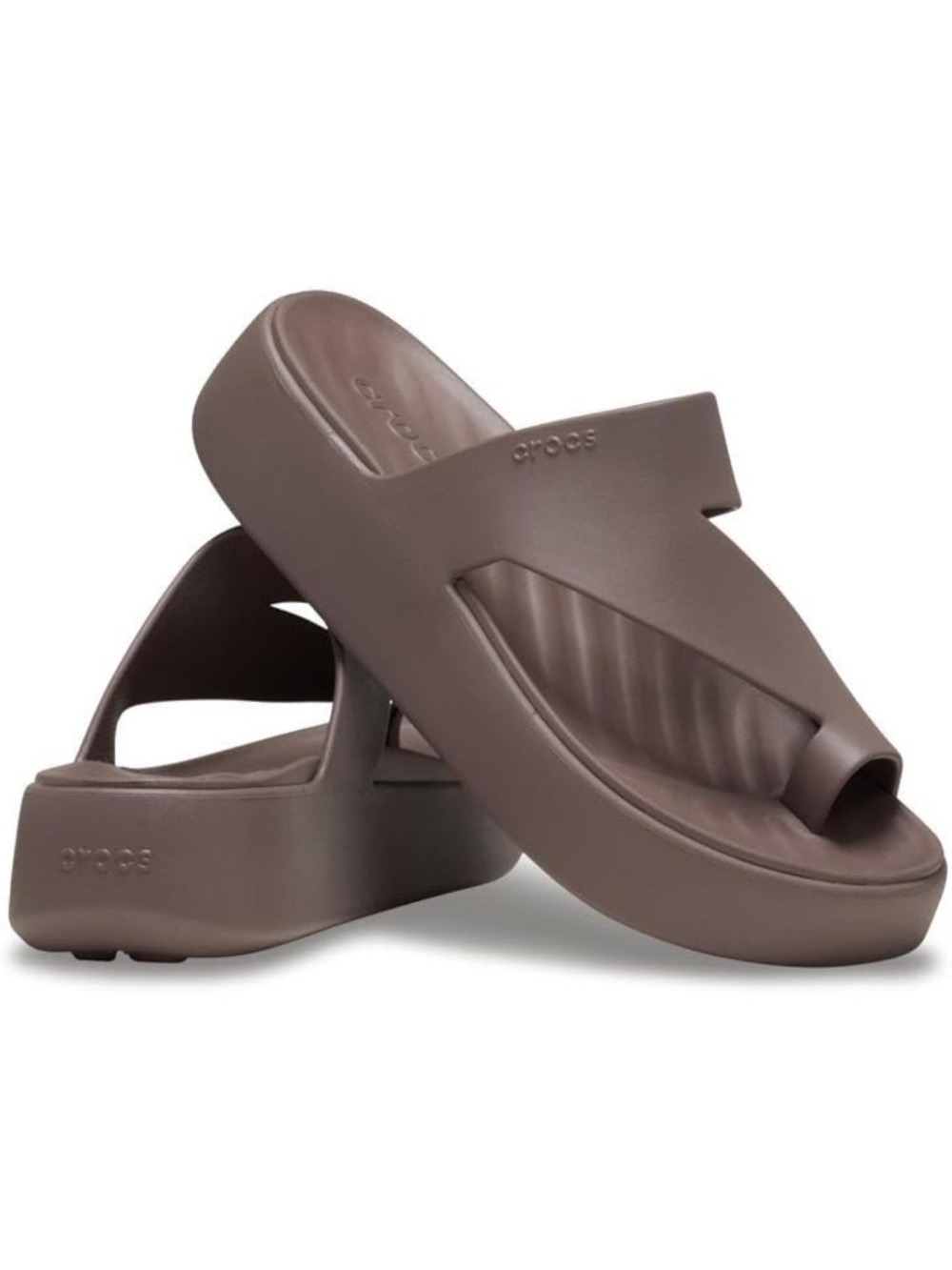 Crocs Women’s Getaway Toe Loop Platform Sandals 6 Never Worn!! - Picture 2 of 7